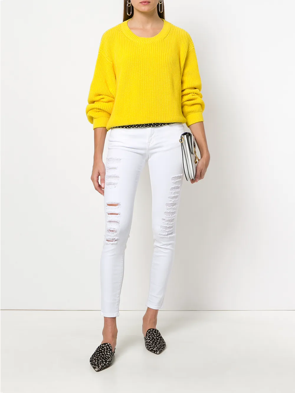 FRAME skinny jeans - Wit