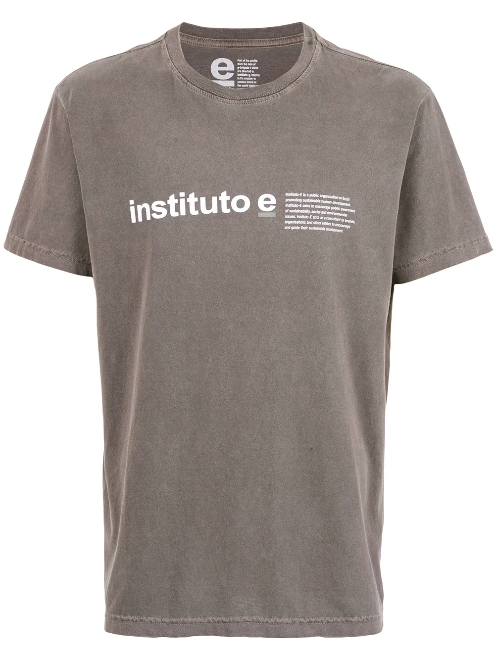 osklen instituto-e印花t恤 - 棕色