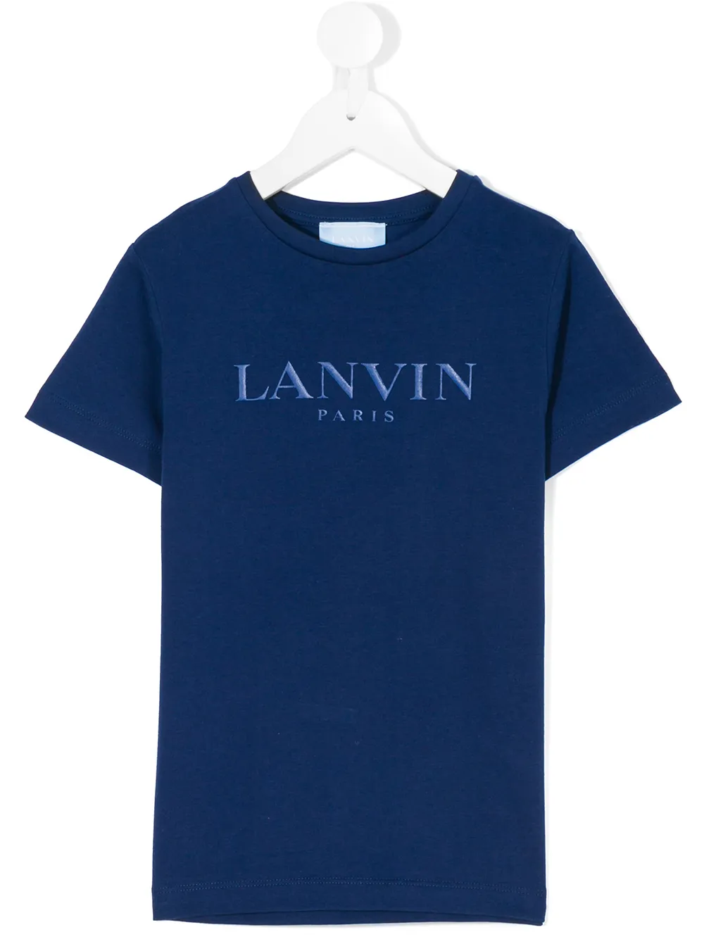Lanvin Enfant logo print T-shirt | Blue | Image 1