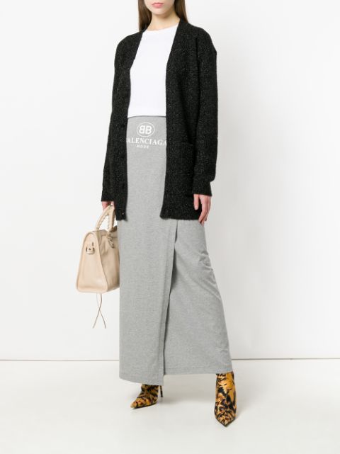 Balenciaga wrap around long skirt