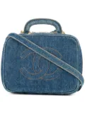 CHANEL Pre-Owned 1996-1997 denim 2way cosmetic bag - Blue