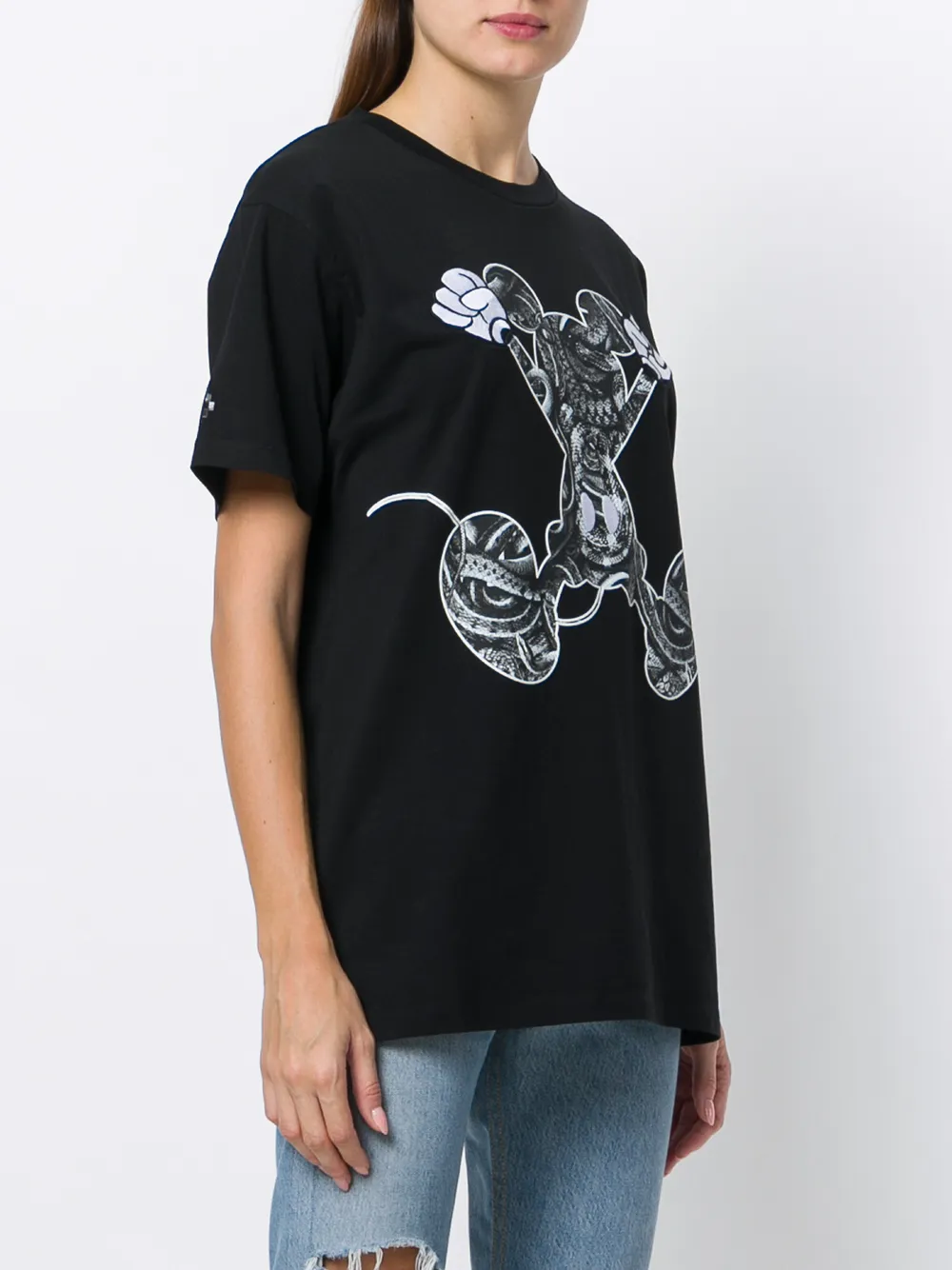 COUNTY OF MILAN T-shirt van Mickey Mouse Tigers Zwart