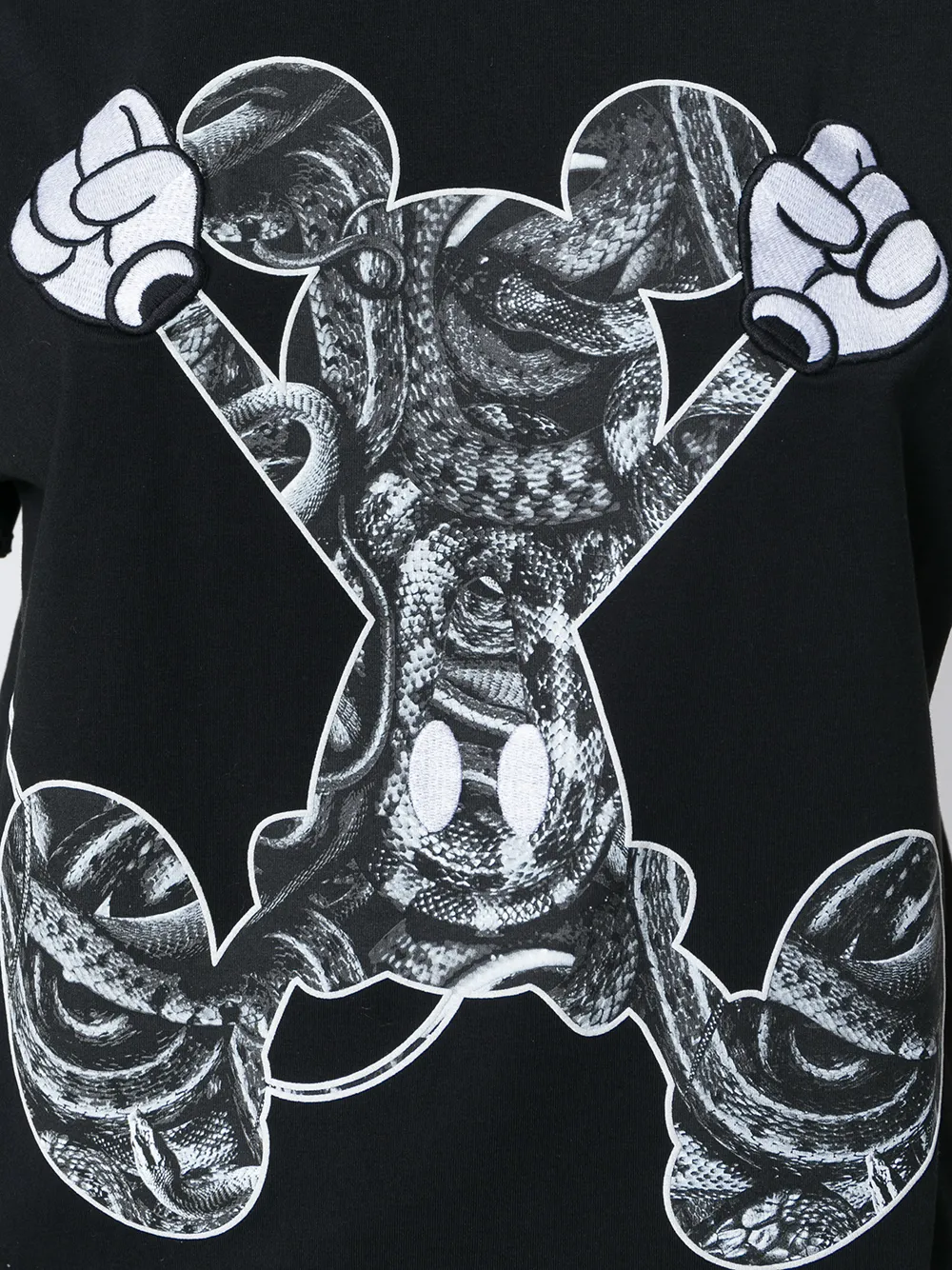 COUNTY OF MILAN T-shirt van Mickey Mouse Tigers Zwart