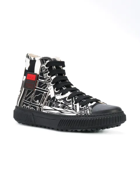 prada canvas high tops