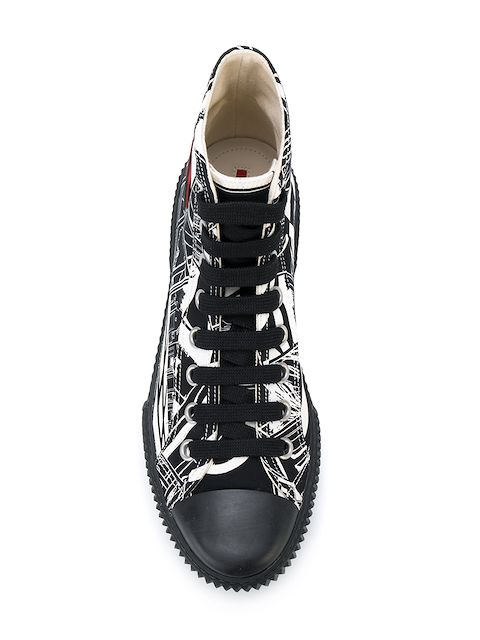 prada canvas high tops