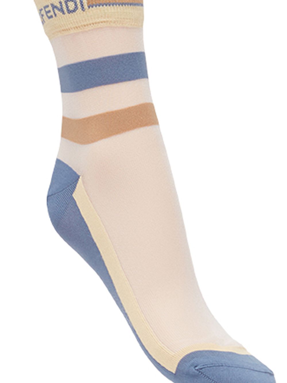 фото Fendi носки дизайна "колор-блок" с логотипом