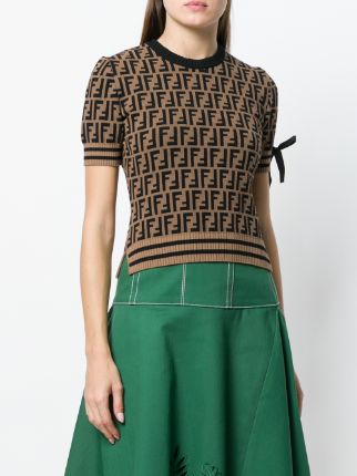 Fendi Logo Short-sleeve Sweater - Farfetch