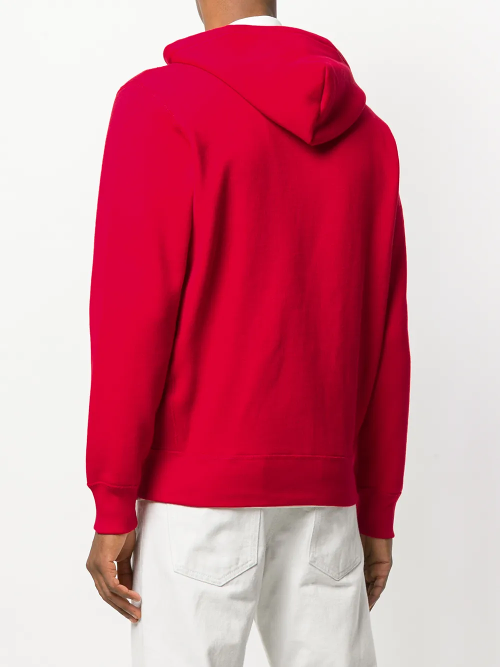 Polo Ralph Lauren logo embroidered hoodie Rood