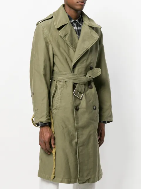 Плащ мужской в стиле милитари 424 Fairfax X Alpha Military Trenchcoat - Farfetch