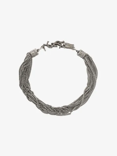 Saint Laurent Loulou twisted chains bracelet