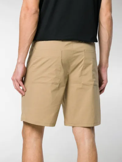 Prada belted chino shorts brown | MODES