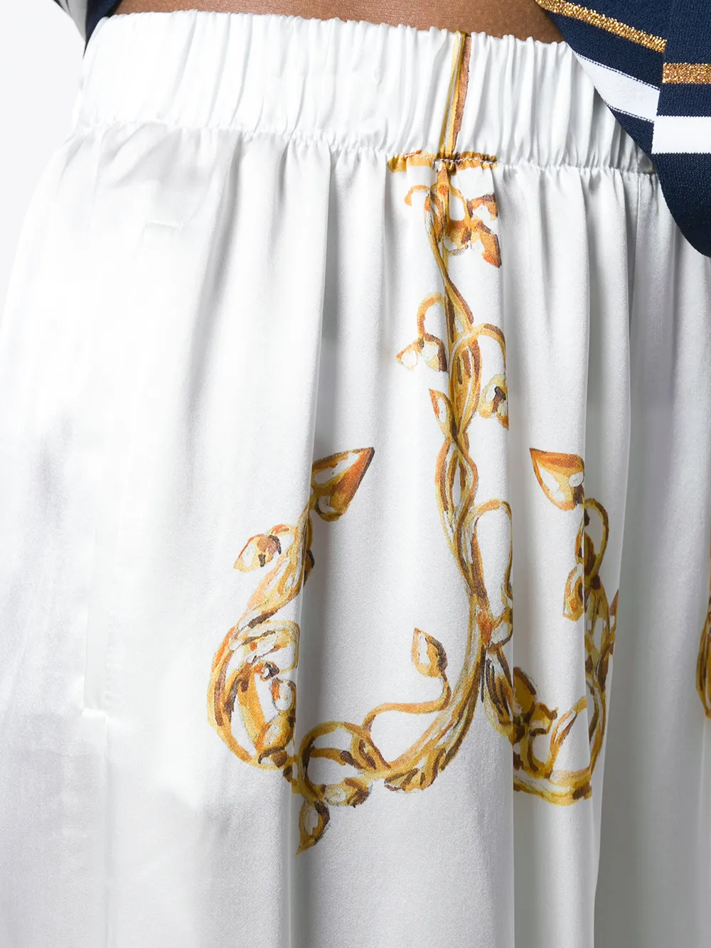 Natasha Zinko bedrukte culottes Wit