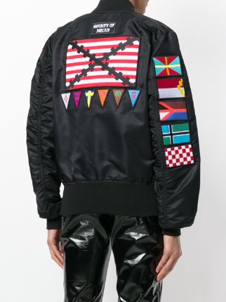 Flags Alpha MA-1 bomber jacket展示图