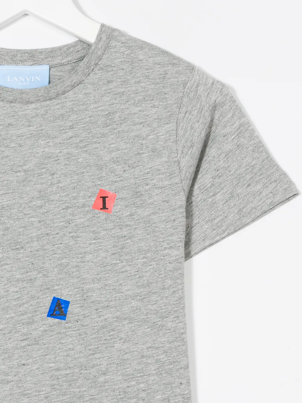 Lanvin Enfant scrabble print T-shirt Grijs