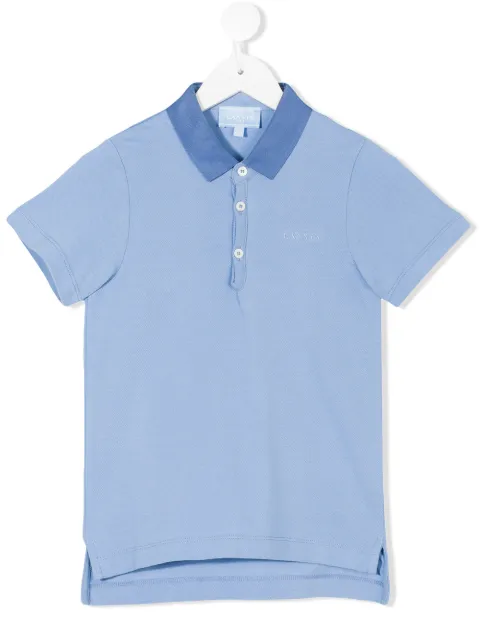 Lanvin Enfant embroidered logo polo shirt