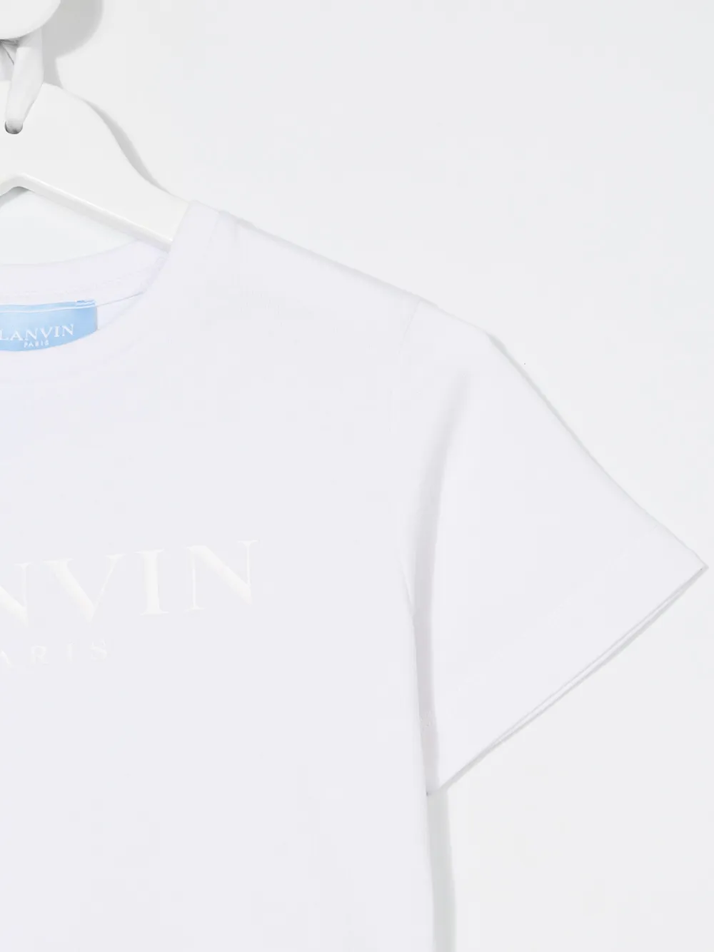Lanvin Enfant T-shirt met logo op de voorkant Wit