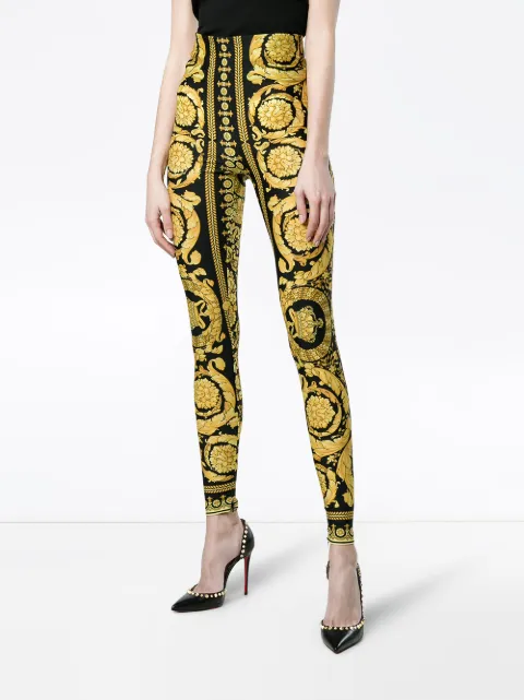 versace barocco leggings