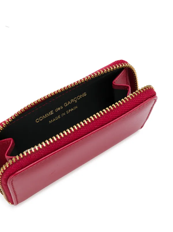 Comme Des Garçons Wallet Zipped Coin Pouch Red FARFETCH IN