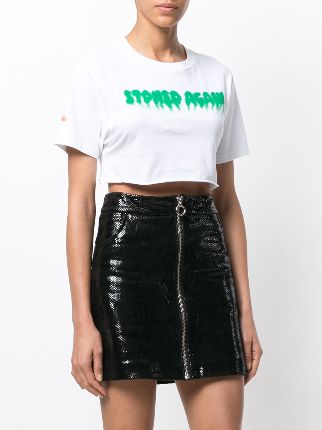 stoned crop T-shirt展示图