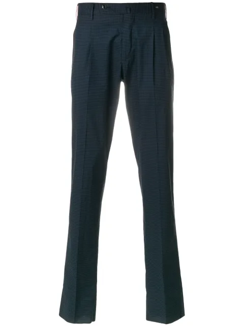 PT Torino patterned preppy trousers