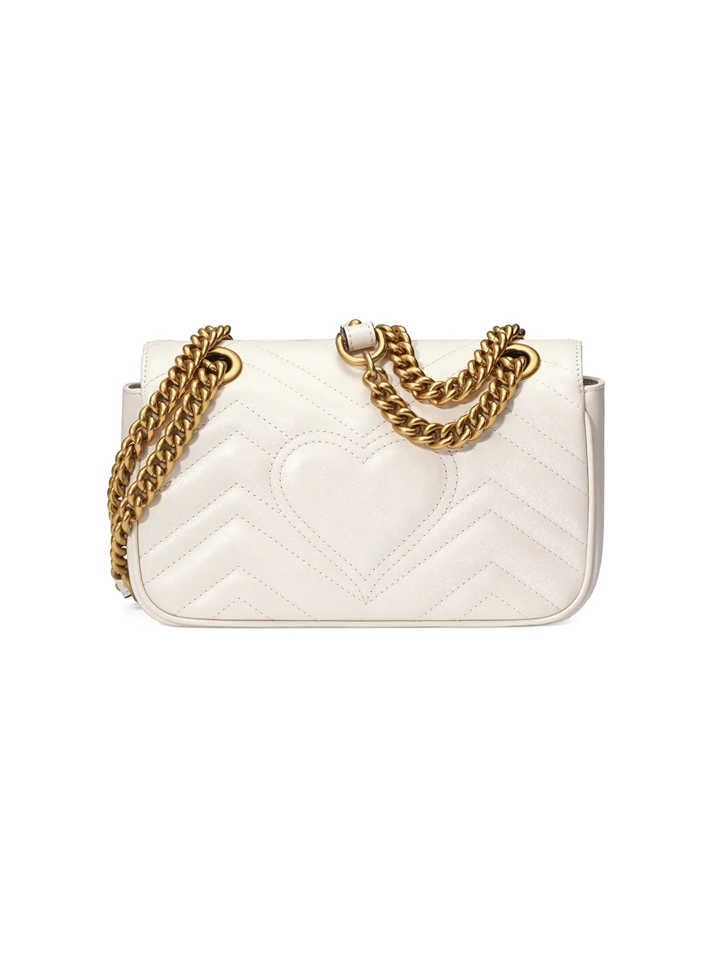 GG Marmont mini bag in white leather