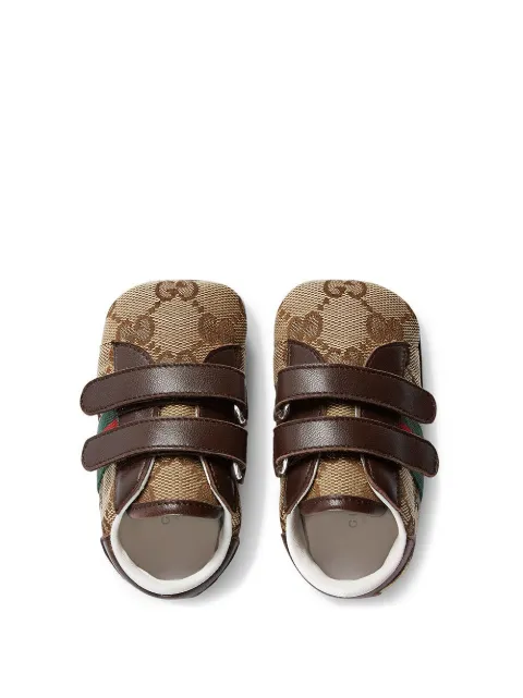 GUCCI BABY ORIGINAL GG SNEAKER WITH WEB