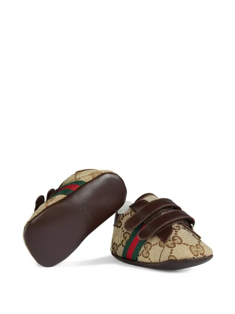 GUCCI BABY ORIGINAL GG SNEAKER WITH WEB