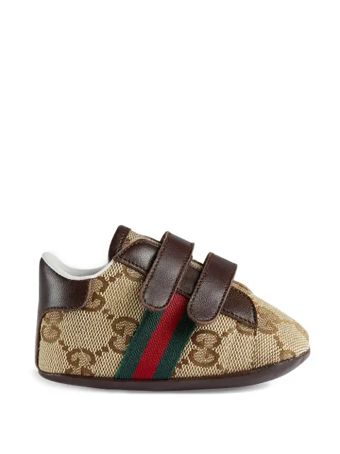 GUCCI BABY ORIGINAL GG SNEAKER WITH WEB