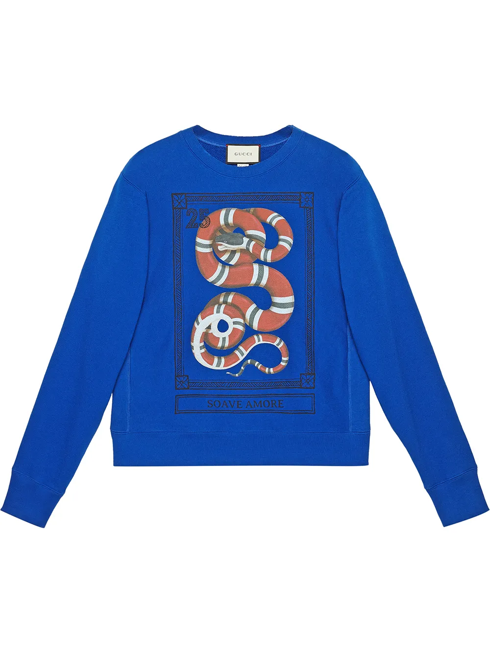 Gucci Cotton Sweatshirt With Kingsnake Print Farfetch