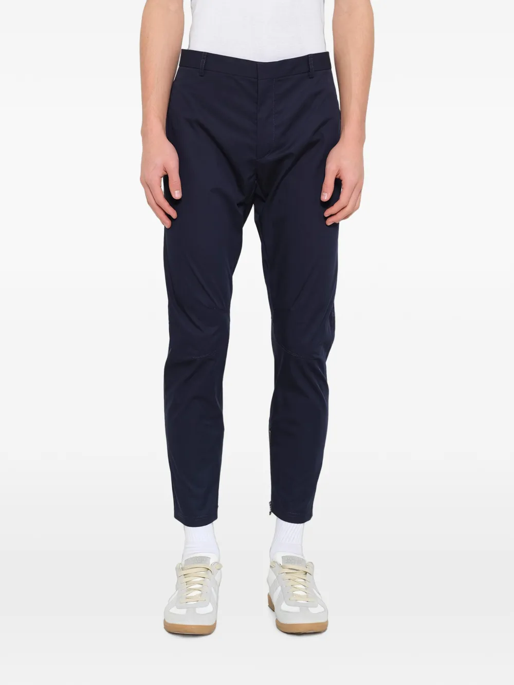 Lanvin Biker-Hose mit Rüschen - Blau