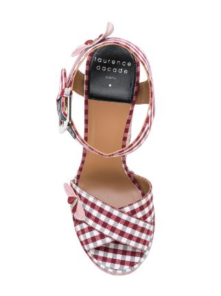 Rosella Gingham platform sandals展示图