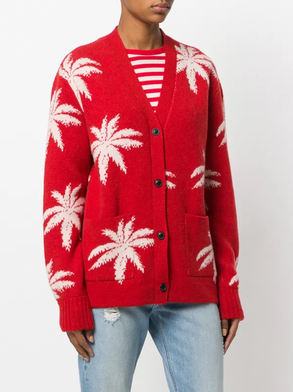 amiri palm tree cardigan