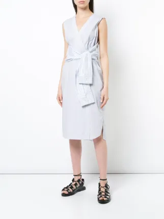 tie front midi dress展示图