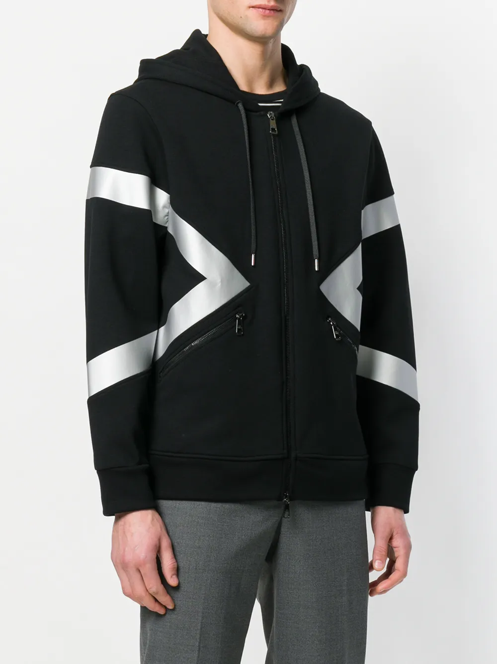  Neil Barrett 'modernist' Kapuzenjacke   Schwarz 