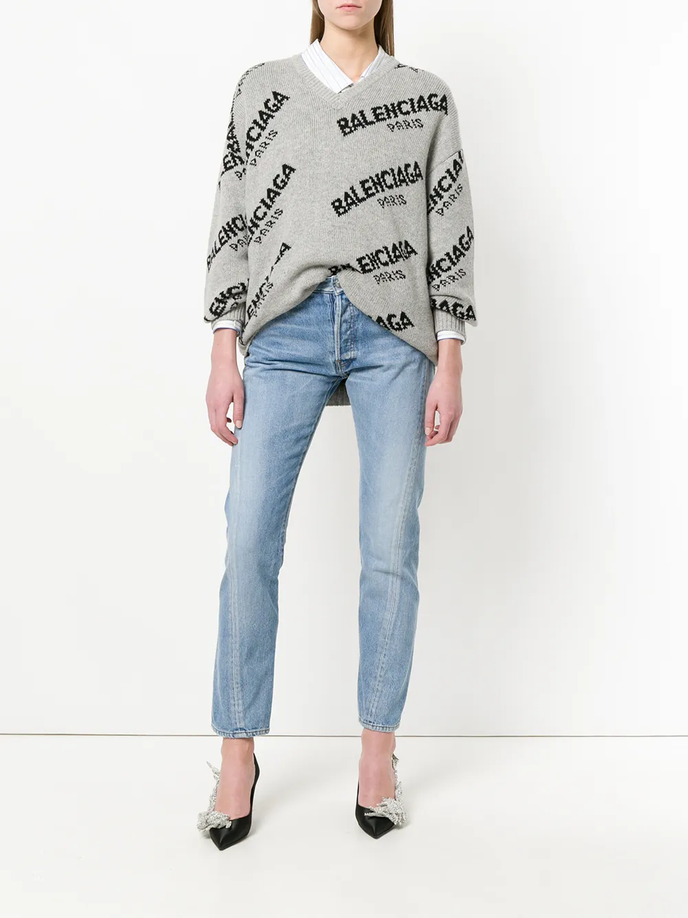 balenciaga twisted jeans