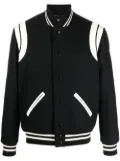 Saint Laurent Teddy bomber jacket - Black