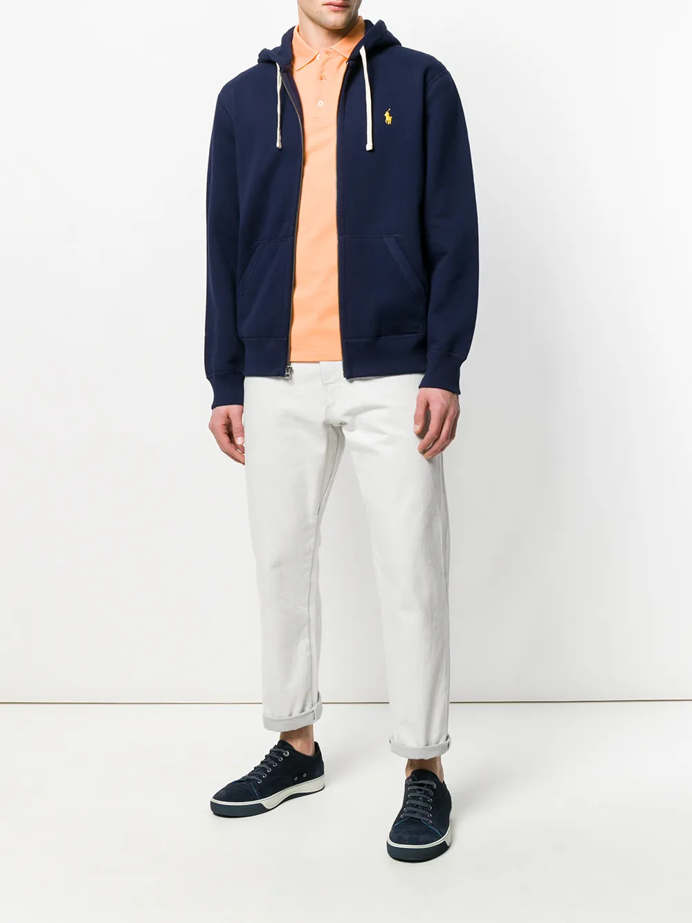 Polo Ralph Lauren zipped hoodie jacket - Blauw