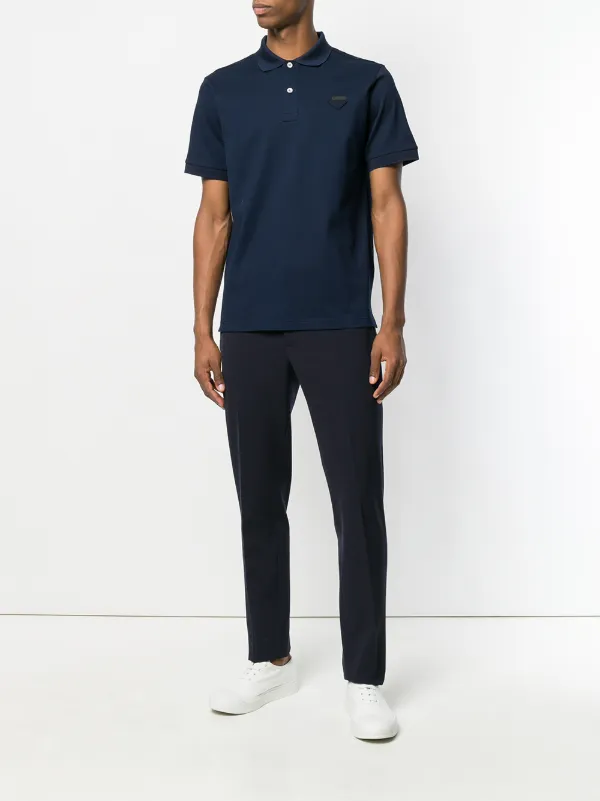 Prada Piquet Polo Shirt Farfetch