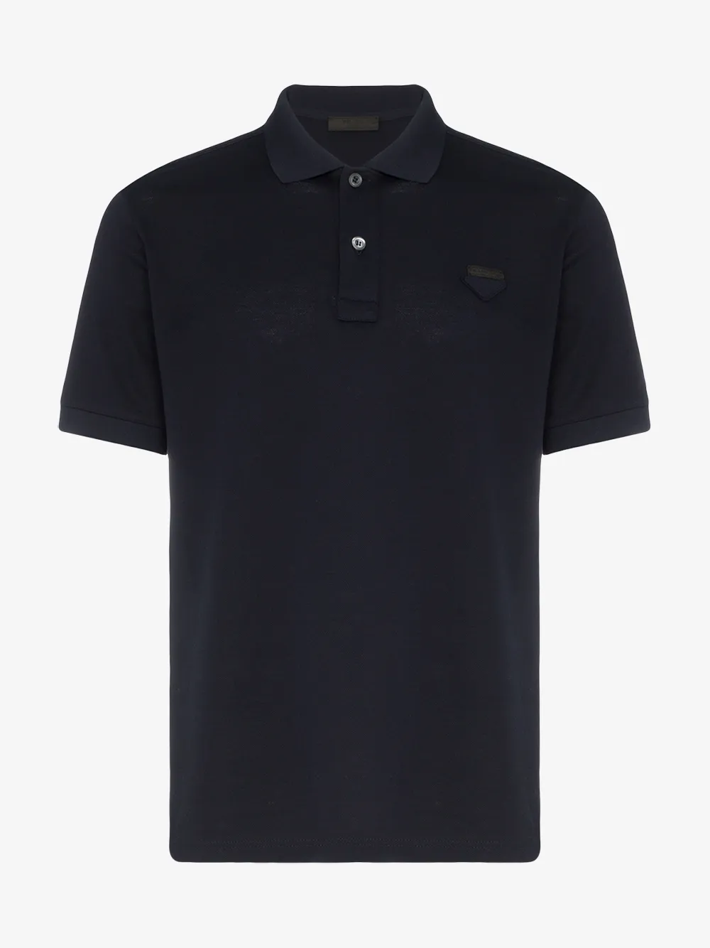 Prada Cotton Piqué Polo Shirt In Blue