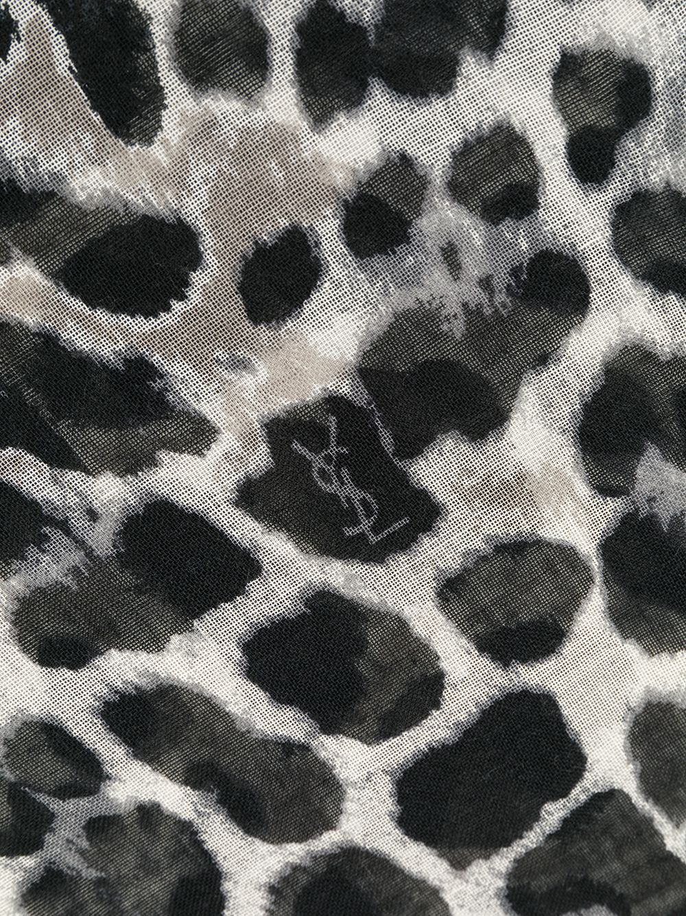 фото Saint Laurent платок с анималистичным принтом