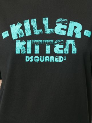 Killer Kitten印花T恤展示图