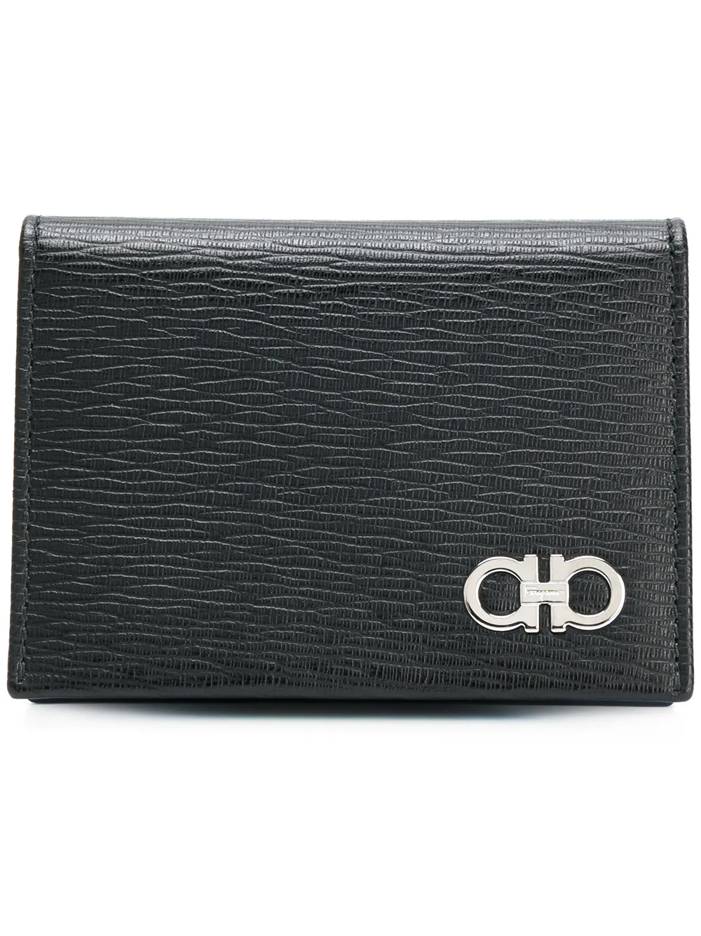 

Ferragamo double Gancio foldover wallet - Black