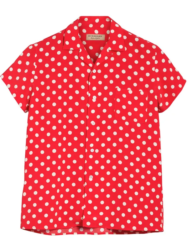 burberry polka dot shirt