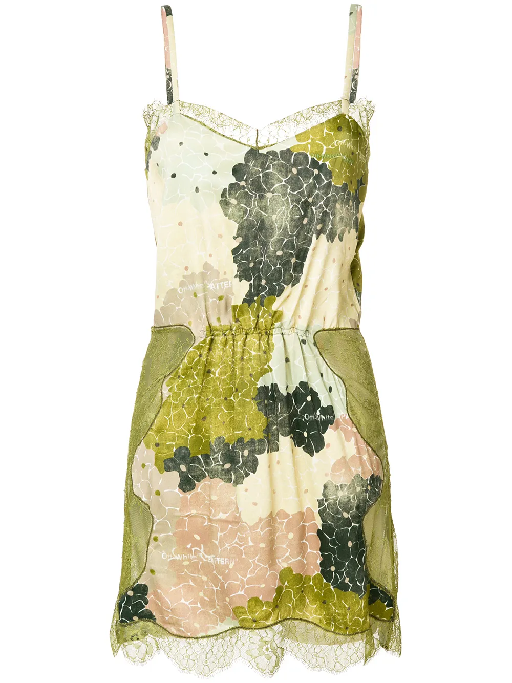 Off-White lace short dress | Green | Image 1