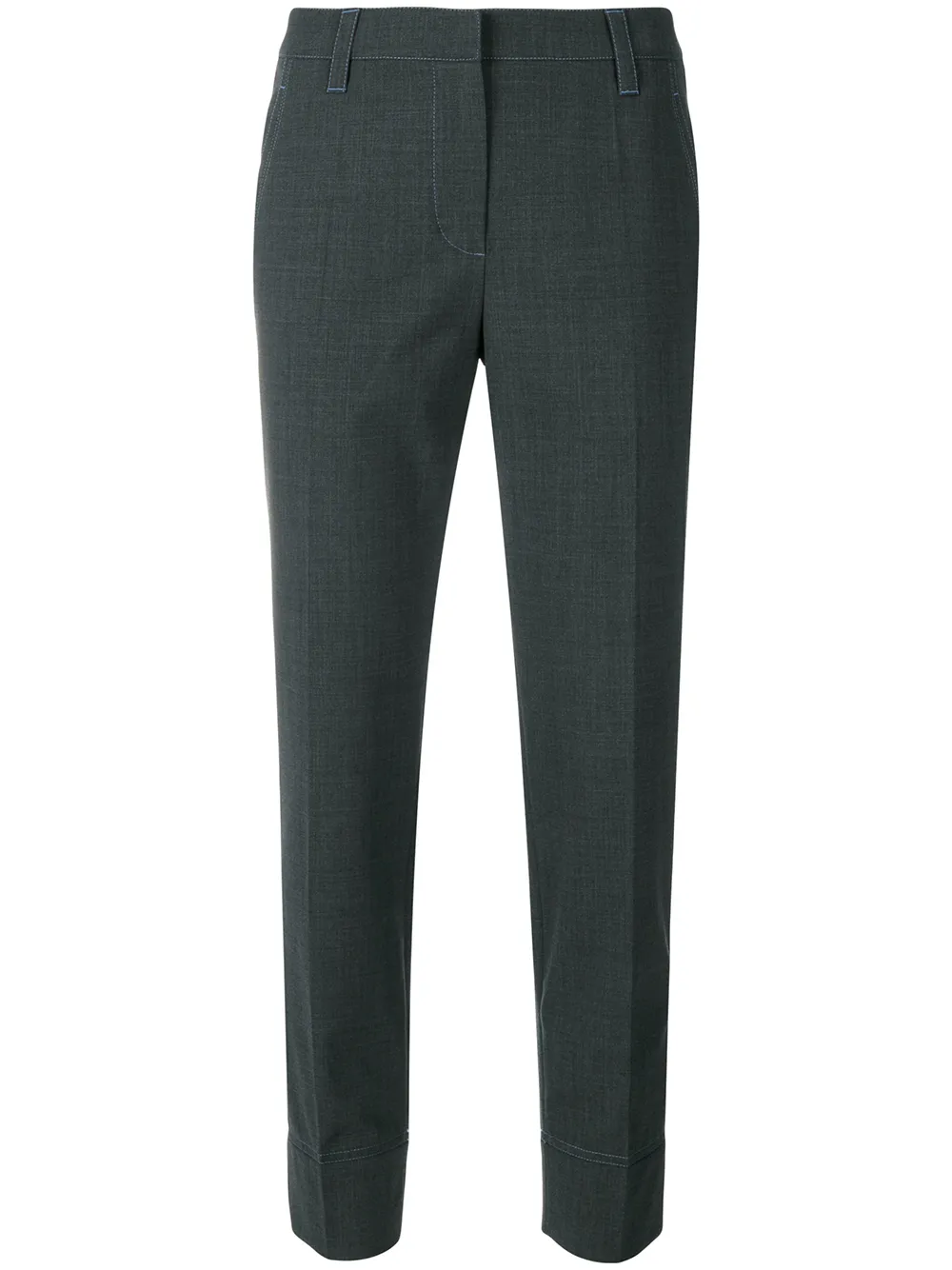 Brunello Cucinelli Broek met contrasterend stiksel Grijs