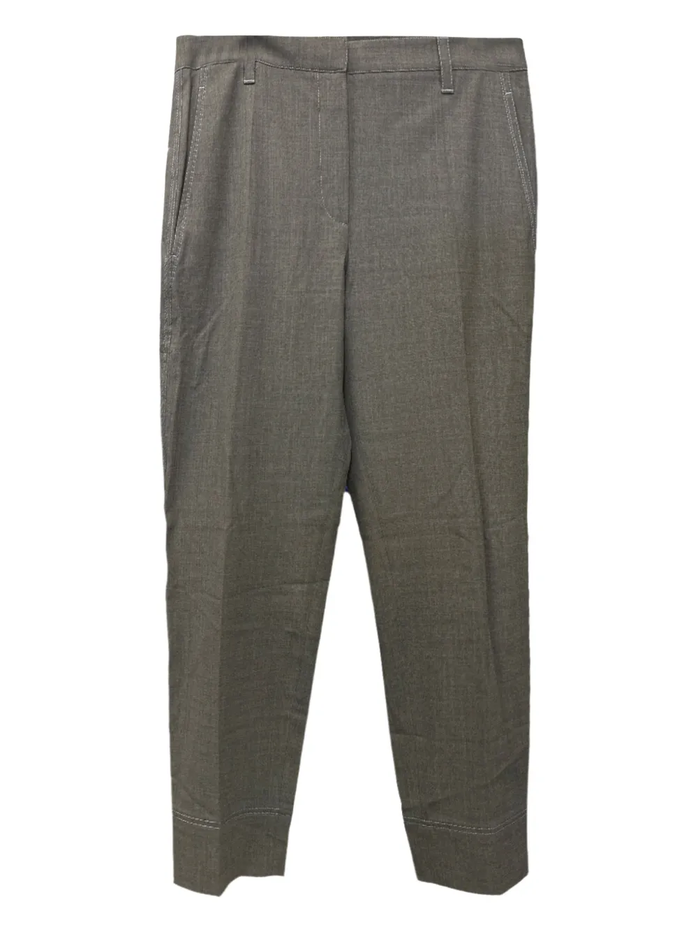 Brunello Cucinelli Broek met contrasterend stiksel Grijs