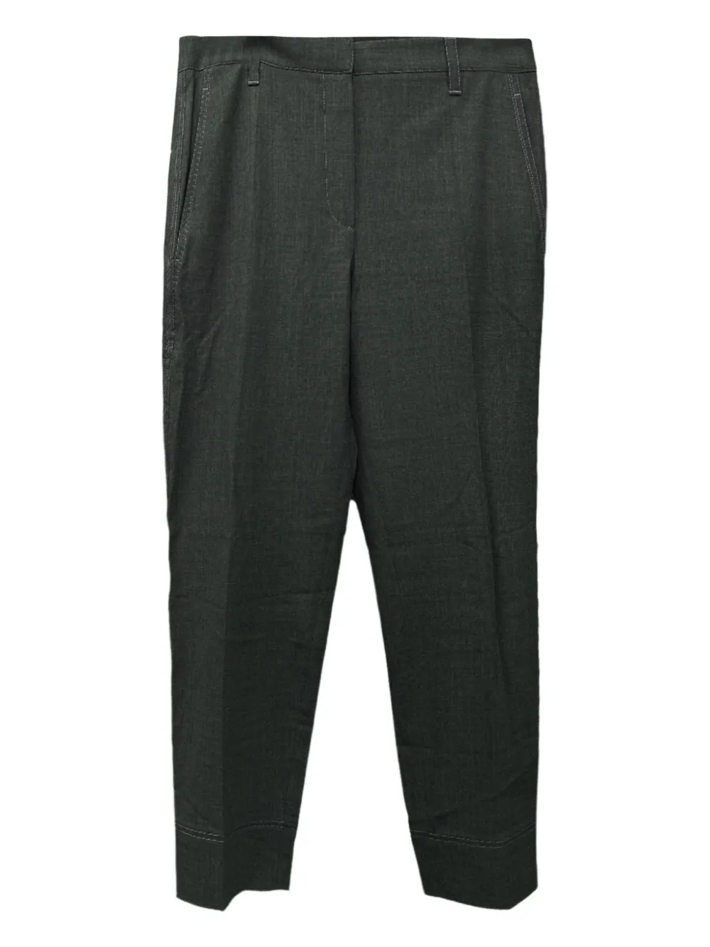 Brunello Cucinelli Broek met contrasterend stiksel Grijs