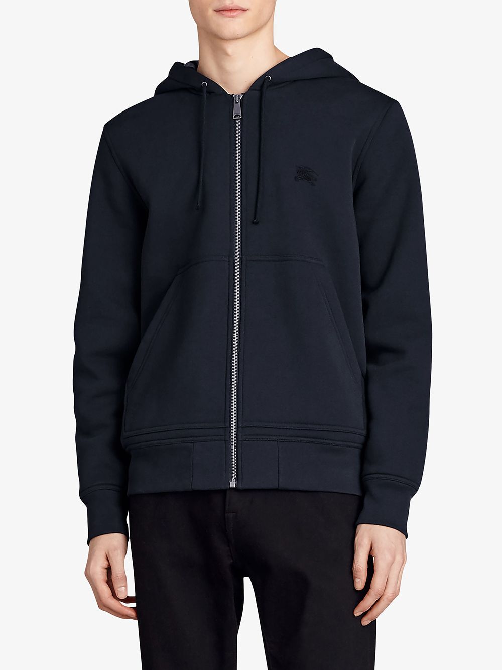 Burberry Check Detail Hooded Sweatshirt - Farfetch