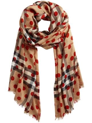 burberry print shawl