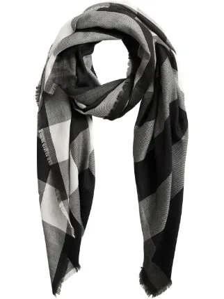 burberry lightweight check cashmere scarf
